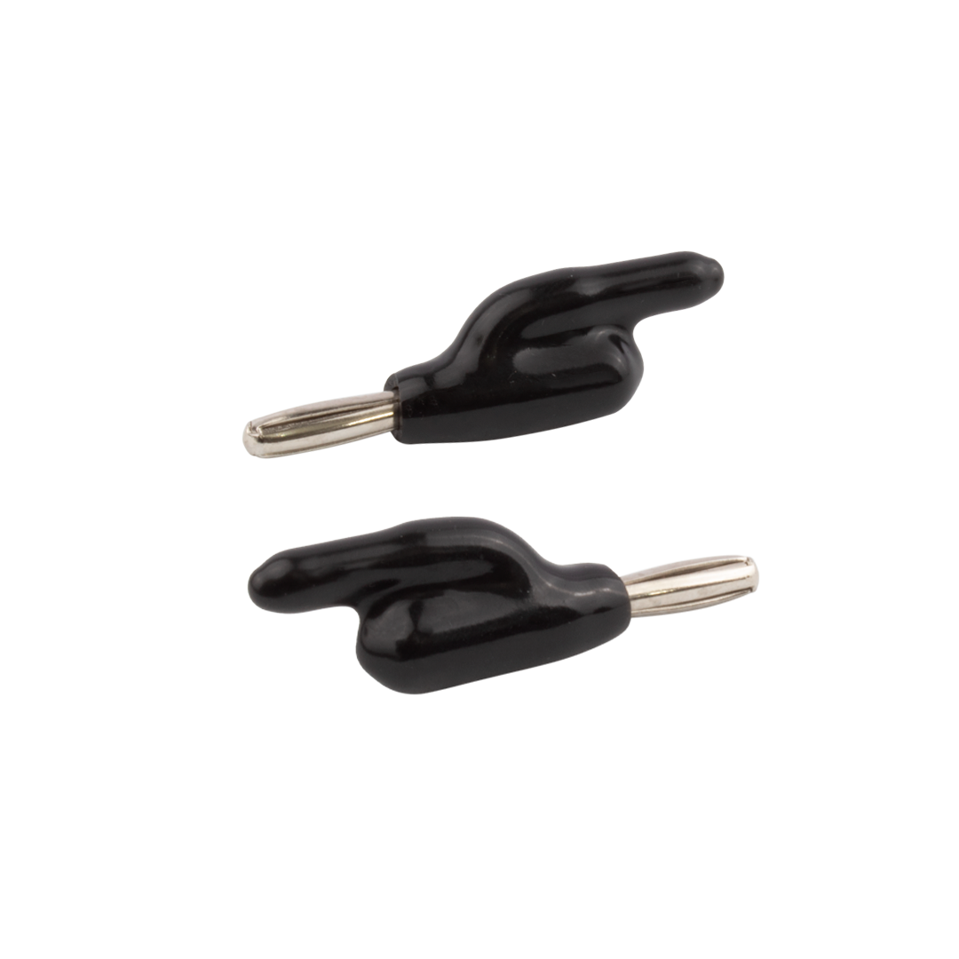 Plug Banana con Salida Lateral para Cable y Aislación Flexible - 4mm